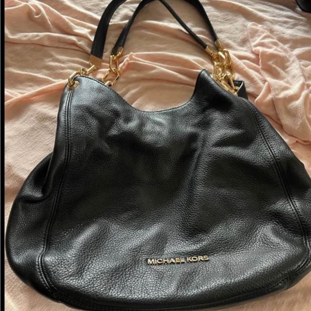 Michael Kors Black Leather Purse